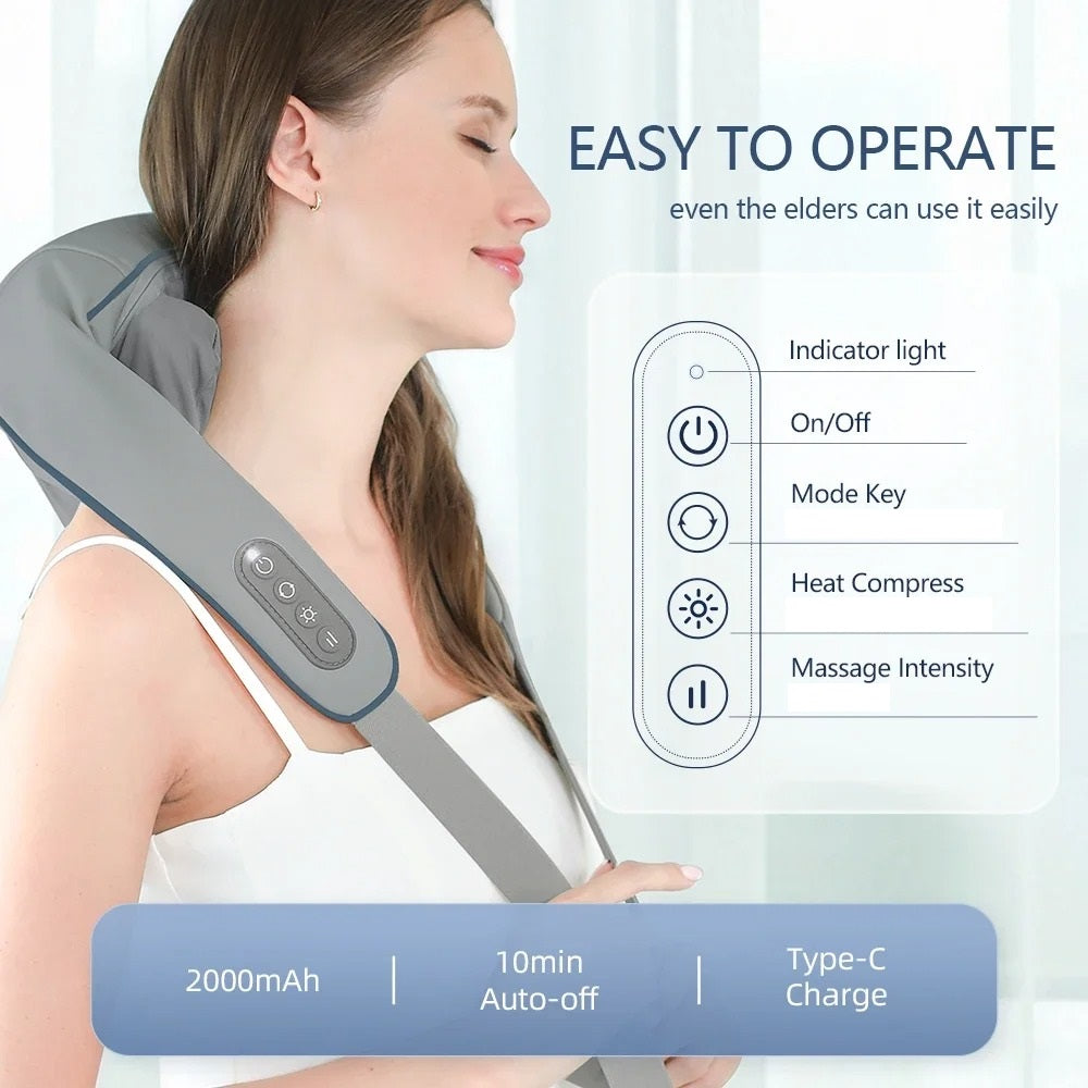 Hands-Free Shiatsu Massager